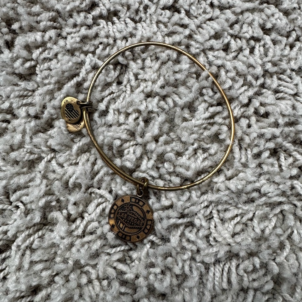 Alex and Ani Vintage Gold Charm Bracelet